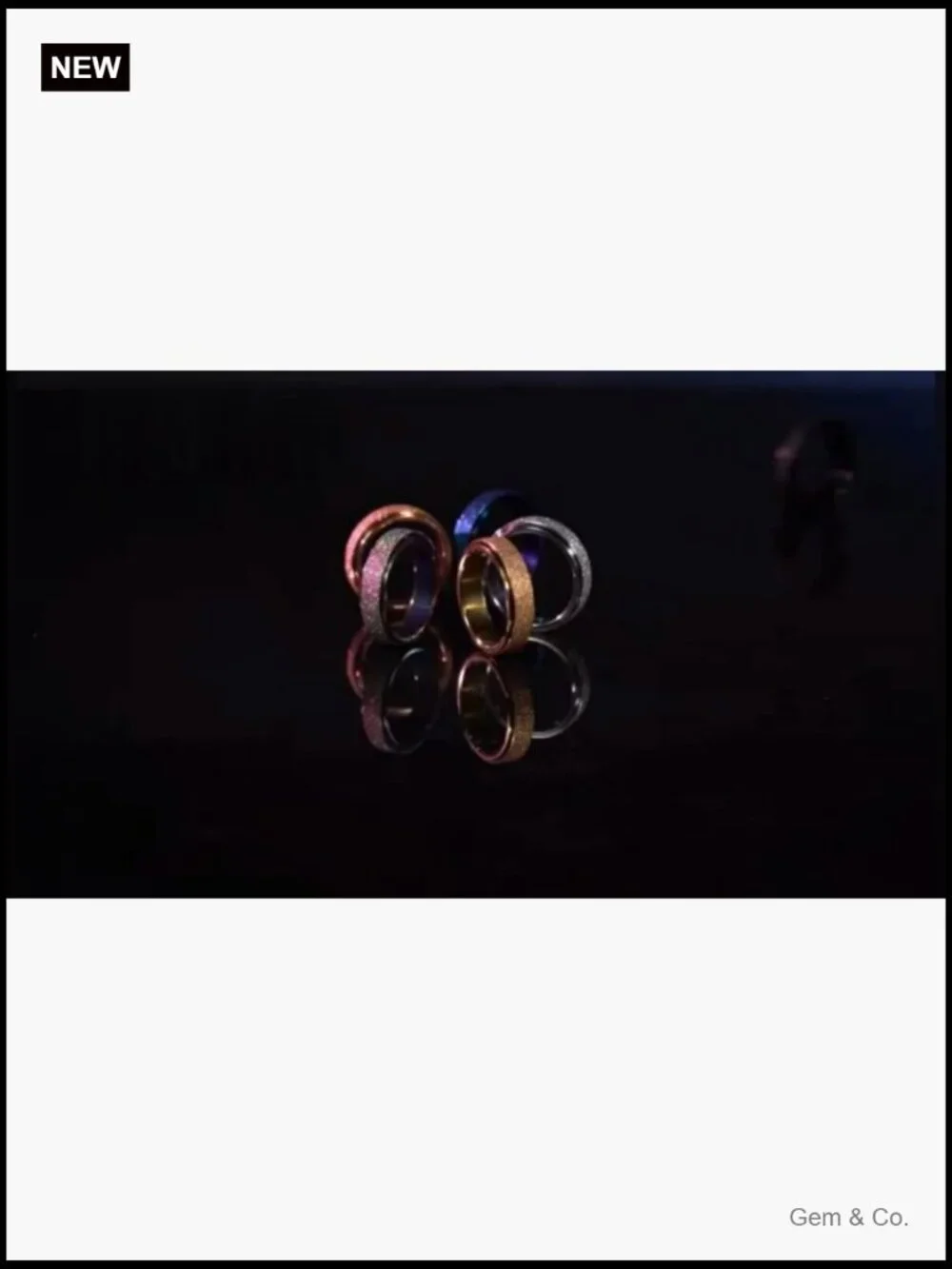 6mm Titanium Stainless Steel Fidget Spinner Ring - Size 6-12